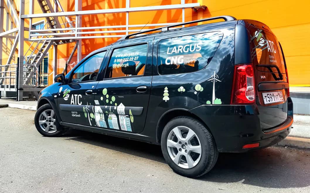 Реальный запас хода LADA Largus на метане