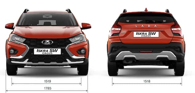 LADA Iskra SW Cross — габариты спереди и сзади