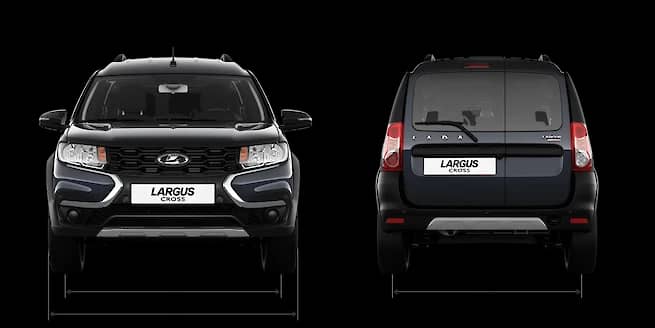 LADA Largus Cross — габариты спереди и сзади