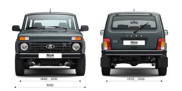 LADA Niva Legend 3 двери — габариты спереди и сзади