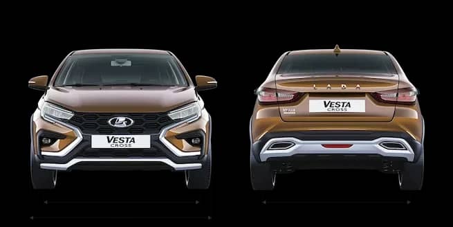 LADA Vesta Cross (седан Cross) — габариты спереди и сзади
